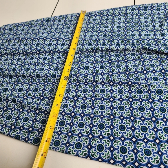 Max Studio Maxi Dress Sleeveless Blue Green Tile Print Womens Stretch Sz S - Picture 10 of 15